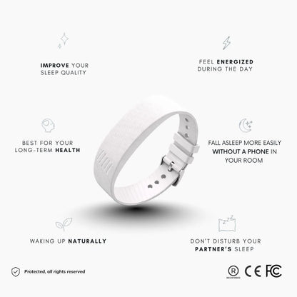 100% Wake-Up Alarm - White