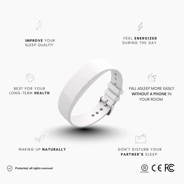 100% Wake-Up Alarm - White